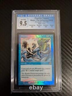 Pyschic Trance Magic The Gathering Onslaught 2002 Rare Foil CGC 9.5 Gem Mint