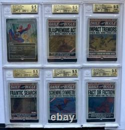RARE MTG Secret Lair Spiderman- FOIL full set all GEM MINT BGS 9.5 POP 1
