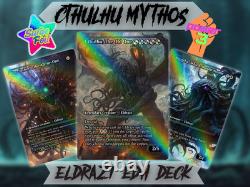 Ready to Play! Surge Foil Cthulhu Eldrazi EDH Commander Alt-Art Deck