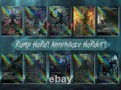 Ready to Play! Surge Foil Cthulhu Eldrazi EDH Commander Alt-Art Deck