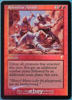 Relentless Assault FOIL 7th Edition MINT Red Rare MTG CARD (ID# 353369) ABUGames