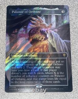SEND OFFERS Palantir of Orthanc SURGE FOIL Borderless Mythic MTG Hobbit HOC HOB