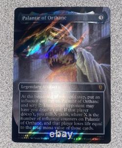 SEND OFFERS Palantir of Orthanc SURGE FOIL Borderless Mythic MTG Hobbit HOC HOB