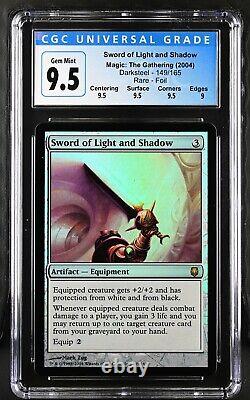 SWORD OF LIGHT AND SHADOW Darksteel Foil Rare CGC 9.5 Graded MTG Card Kingdom
