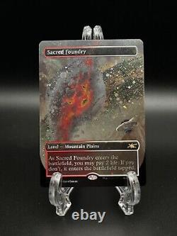 Sacred Foundry -Magic Unfinity #535 Alternate Art Borderless Galaxy Foil