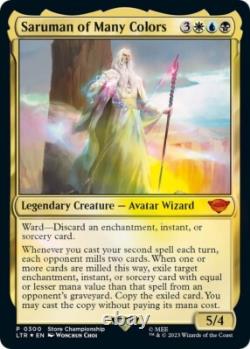 Saruman of Many Colors (0300) FOIL PROMO Store Championship MTG NM Unplayed
