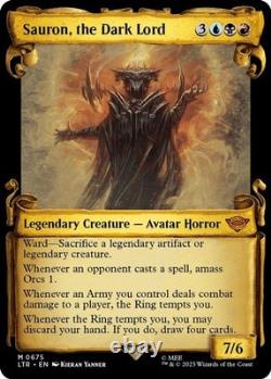 Sauron, the Dark Lord (Showcase Scrolls) #675 Foil (NM) LTR (LTR) MTG