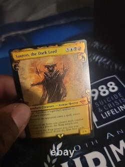 Sauron, the Dark Lord (Showcase Scrolls) LOTR Lightly Played FOIL MTG