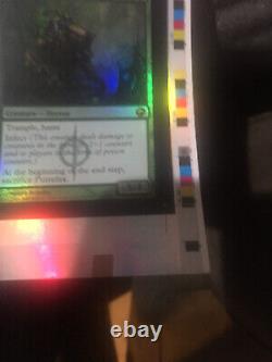 Scars of mirrodin foil uncut rare promo sheet mtg