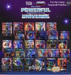 Secret Lair x Masters of the Universe MTG For the Honor of Grayskull Foil +PROMO