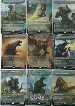 Set of 18 Ikoria Godzilla FOIL EXTENDED ART AND JP EXCLUSIVES! SGE