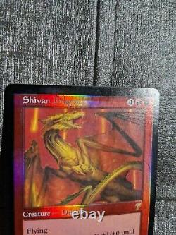 Shivan Dragon Foil 7th Edition Strong PSA 9 Contender