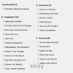 Shorikai, Genesis Engine Deck Custom Commander Deck MTG EDH