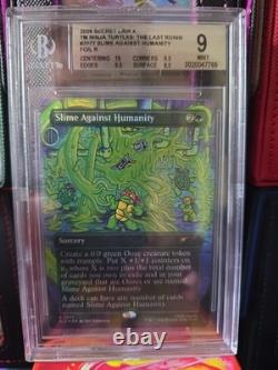 Slime Against Humanity (7077) Secret Lair Drop Foil Graded Beckett 9 Mint