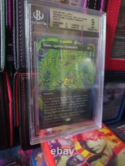 Slime Against Humanity (7077) Secret Lair Drop Foil Graded Beckett 9 Mint
