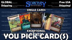 Sorcery The Contested Realm Beta Singles EXCEPTIONAL YOU CHOOSE CARD 40%+ OFF