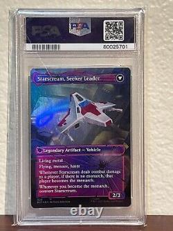 Starscream, Power Hungry Foil Shattered Glass PSA 8 Magic the Gathering Card