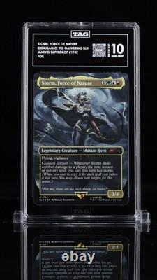 Storm, Force Of Nature TAG Grade 10! 2024 Magic The Gathering Foil SLD#1742