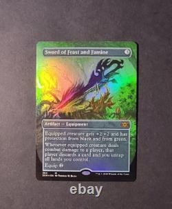 Sword of Feast and Famine (Borderless Foil) Mythic MTG Double Masters