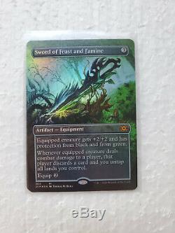 Sword of Feast and Famine -Foil NM, MTG Double Masters XM BOX TOPPER Qty 1x