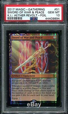 Sword of War and Peace Kaladesh Inventions Masterpiece Foil PSA 10 Mtg magic