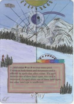 Taiga Magic the Gathering Revised Hand Painted Altered Art by LS