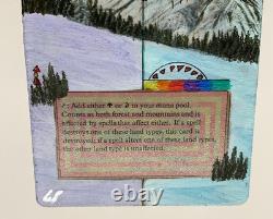 Taiga Magic the Gathering Revised Hand Painted Altered Art by LS