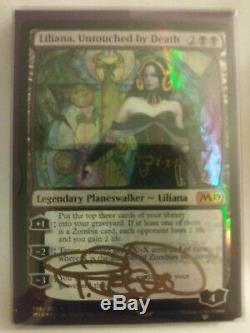 Terese Nielsen Signed Stained Glass Planeswalkers