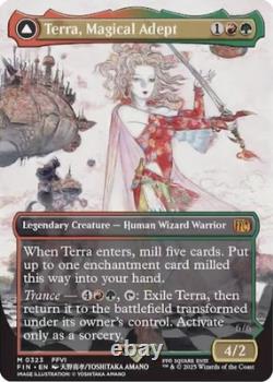 Terra, Magical Adept (Borderless) #323 Foil (LP) FINAL FANTASY MTG