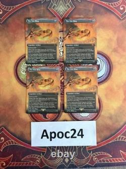 The One Ring Borderless foil Magic the Gathering Universes Beyond LOTR X4