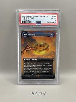 The One Ring PSA 9 #451 Full Art Scene Foil LOTR Magic The Gathering 2023 MTG