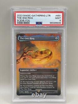 The One Ring PSA 9 #451 Full Art Scene Foil LOTR Magic The Gathering 2023 MTG