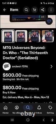 The Thirteenth Doctor Serial Numbered