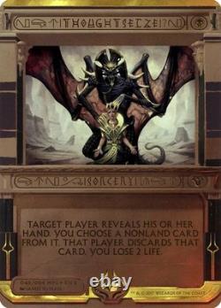Thoughtseize #45 Foil (LP) Masterpiece Series Amonkhet Invocations MTG