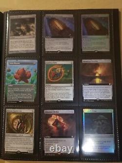 Trade binder of Magic cards, MTG commander collection, rares, foils, mythics