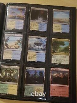 Trade binder of Magic cards, MTG commander collection, rares, foils, mythics