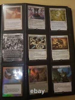 Trade binder of Magic cards, MTG commander collection, rares, foils, mythics