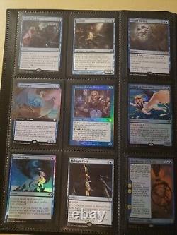 Trade binder of Magic cards, MTG commander collection, rares, foils, mythics