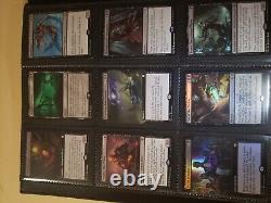 Trade binder of Magic cards, MTG commander collection, rares, foils, mythics