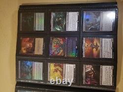 Trade binder of Magic cards, MTG commander collection, rares, foils, mythics