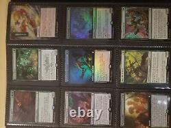 Trade binder of Magic cards, MTG commander collection, rares, foils, mythics