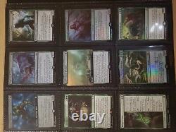 Trade binder of Magic cards, MTG commander collection, rares, foils, mythics