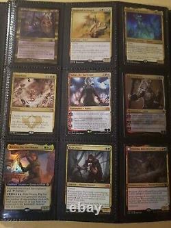 Trade binder of Magic cards, MTG commander collection, rares, foils, mythics