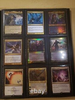 Trade binder of Magic cards, MTG commander collection, rares, foils, mythics