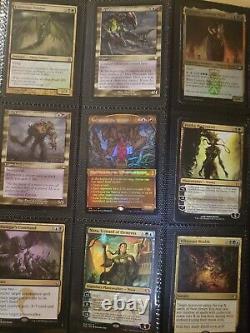 Trade binder of Magic cards, MTG commander collection, rares, foils, mythics