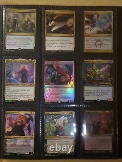 Trade binder of Magic cards, MTG commander collection, rares, foils, mythics