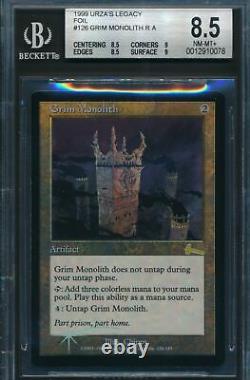 Urza's Legacy Grim Monolith BGS 8.5 Graded Magic MTG FOIL (0078)