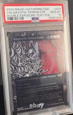 Valgavoth, Terror Eater Showcase Textured Foil MTG #407 PSA 10