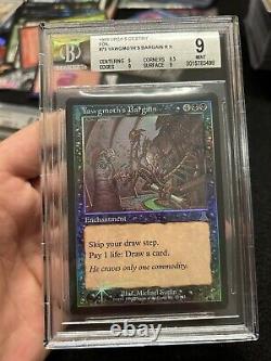 YAWGMOTH'S BARGAIN FOIL (BGS 9) Urza's Destiny Graded MINT magic 1x mtg PGEA