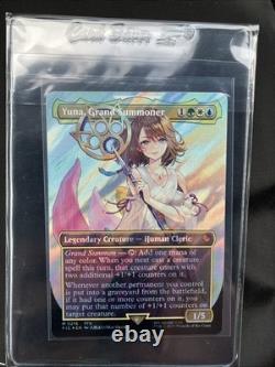 Yuna, Grand Summoner (Borderless) (Surge Foil) Commander Final Fantasy Foil